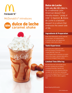 McDonald`s&reg; introduces