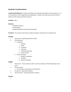 Quadratic Transformations