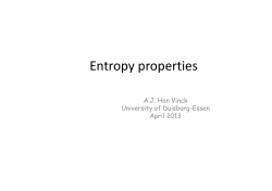 Entropy properties