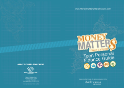 Teen Guide - Money Matters: Make it Count