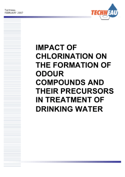 impact of chlorination on the formation of odour