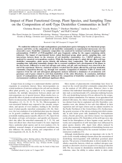 Bremer 2007 plant community and