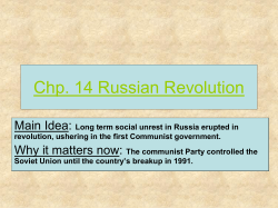 Chp. 14 Russian Revolution