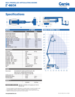Genie Z Z 60/34 - Urban Access Ltd