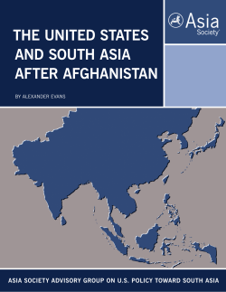 the united states and south asia after afghanistan