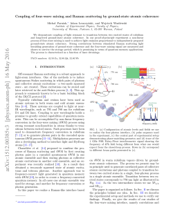 Coupling of four-wave mixing and Raman scattering by ground