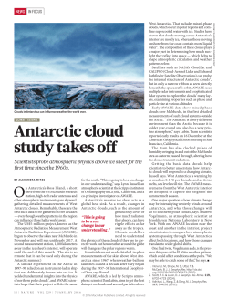 Antarctic cloud study takes off