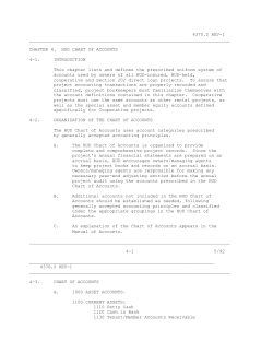 4370.2 REV-1 CHAPTER 4. HUD CHART OF ACCOUNTS 4-1.