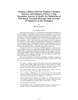 Striking a Balance Between Employer Business Interests and