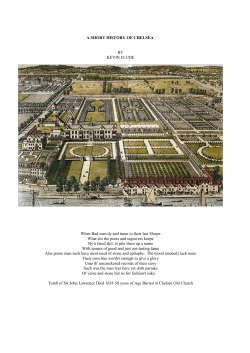 a Short history of Chelsea and walk