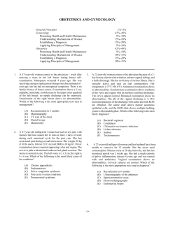 Sample NBME Questions for OBGYN