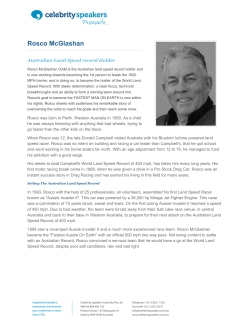 Rosco McGlashan - Celebrity Speakers