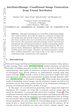 Attribute2Image: Conditional Image Generation from Visual Attributes