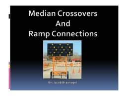 Median Crossovers and Ramp Connections