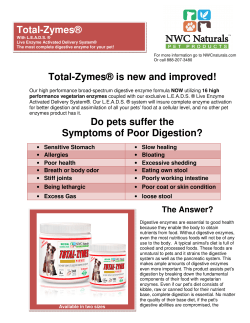 to a 4 page informative FAQ about Enzymes