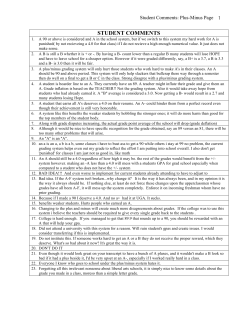 STUDENT COMMENTS_PLUS_MINUS