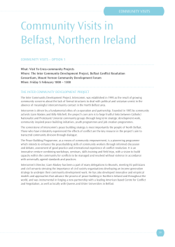 Community Visits in Belfast, Northern Ireland