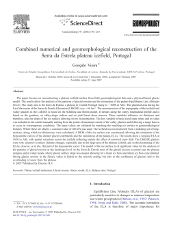 Combined numerical and geomorphological reconstruction of the