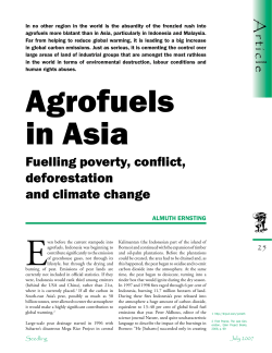 Seedling agrofuels special issue