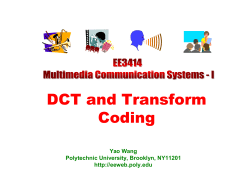 DCT and Transform Coding