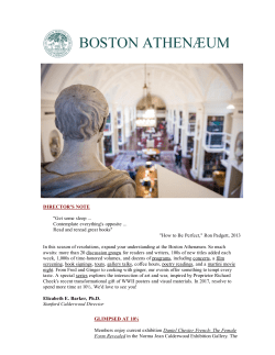 January - Boston Athen&aelig;um