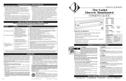 the cadet electric Baseboard