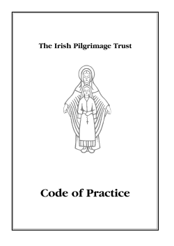Code of Practice - Irish Pilgrimage Trust