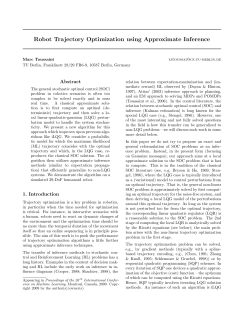 Robot Trajectory Optimization using Approximate