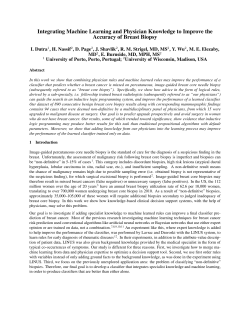 Integrating Machine Learning and Physician Knowledge to Improve