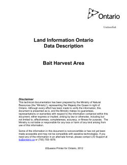 Bait Harvest Area