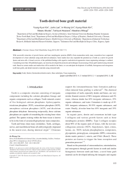 Tooth-derived bone graft material
