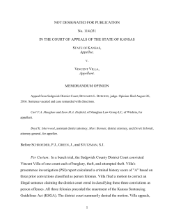 Kansas Court of Appeals - 114031 State v. Villa]