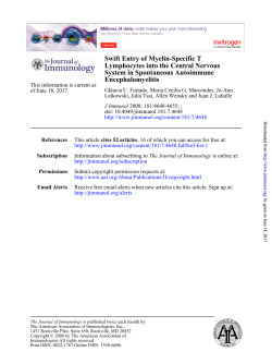 Encephalomyelitis System in Spontaneous Autoimmune