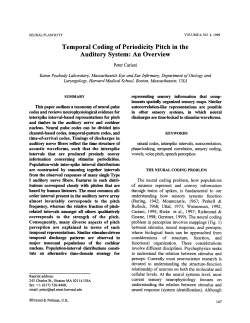 Auditory System: An Overview