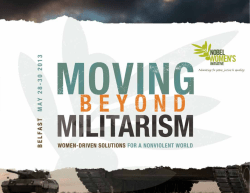 Moving Beyond Militarism - Nobel Women`s Initiative