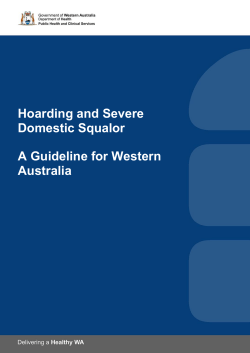 Hoarding and Severe Domestic Squalor
