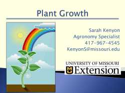 Plant Growth and Forage Diversity - University of Missouri Extension