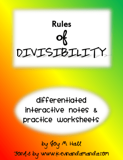 1: Rules of DIVISIBILITY