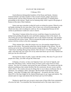 2016 State of the Judiciary
