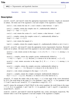 sin( ) - Stata