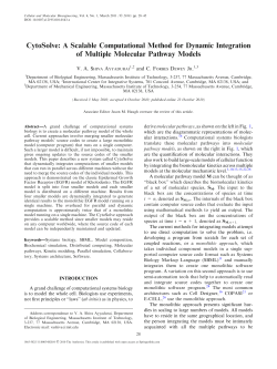 CytoSolve: A Scalable Computational Method for Dynamic