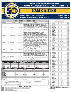 Game Notes