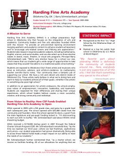 Harding Fine Arts Academy - National Alliance for Public Charter