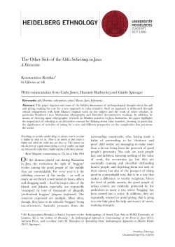 The Other Side of the Gift: Soliciting in Java