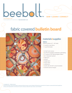 fabric covered bulletin board