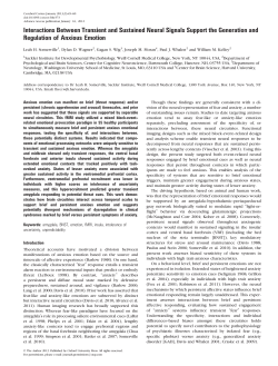 Interactions Between Transient and Sustained Neural Signals