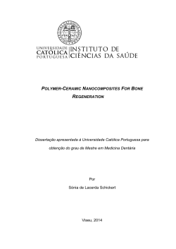 POLYMER-CERAMIC NANOCOMPOSITES FOR BONE