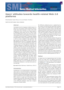 Users` attitudes towards health