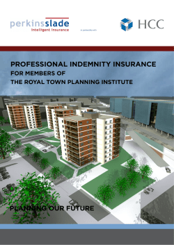 RTPI Policy Wording - the RTPI Insurance Hub