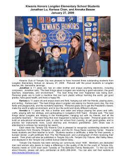 January 27, 2009 - Temple City Kiwanis